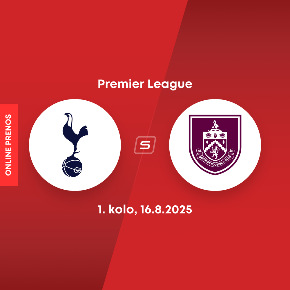ONLINE: Tottenham Hotspur - Burnley FC dnes, Premier League LIVE (Martin Dúbravka)