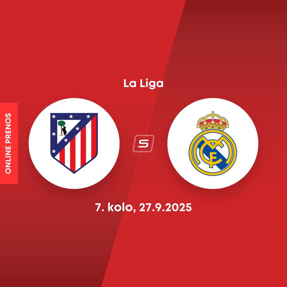 ONLINE: Atlético Madrid - Real Madrid dnes, La Liga LIVE (Dávid Hancko)