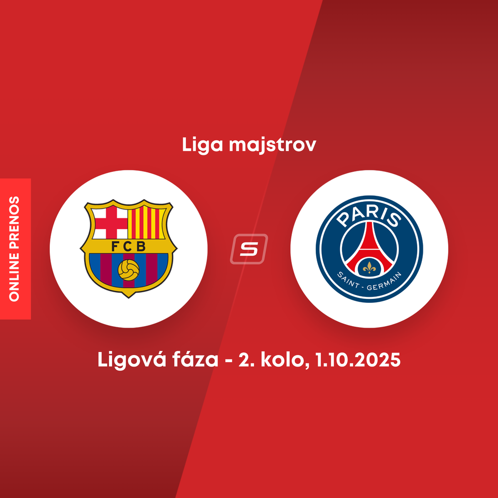 ONLINE: FC Barcelona - Paríž St. Germain dnes, Liga majstrov LIVE (2. kolo)