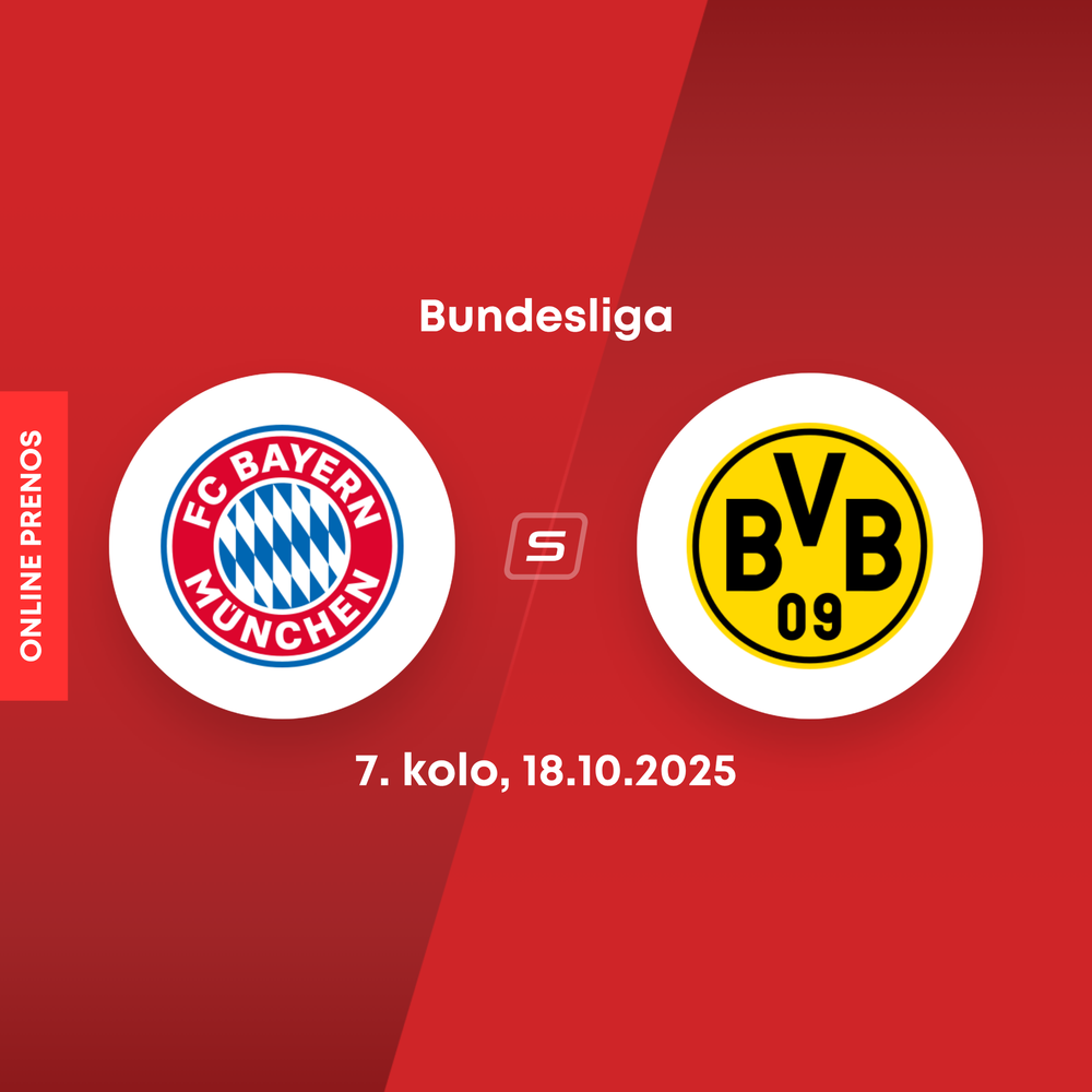 ONLINE: Bayern Mníchov - Borussia Dortmund dnes, Bundesliga LIVE (7. kolo)