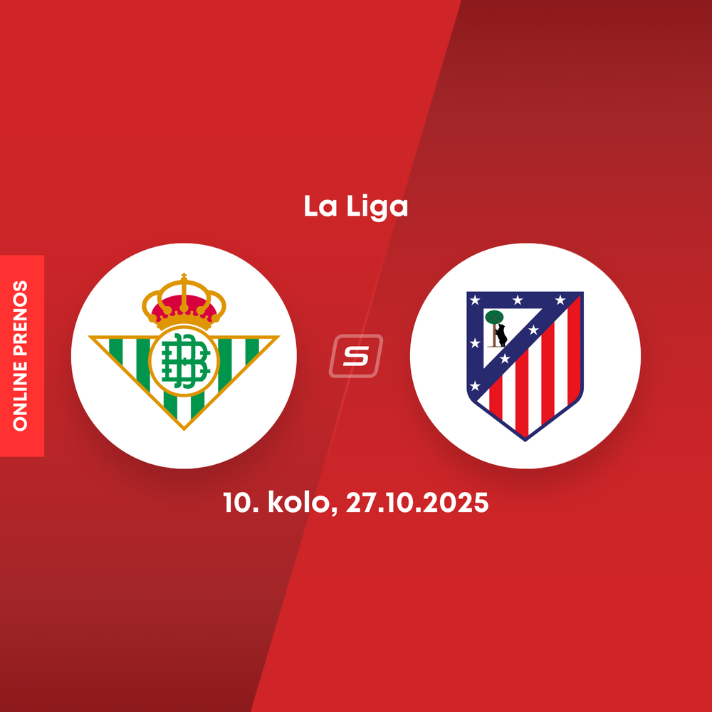 ONLINE: Real Betis - Atlético Madrid dnes, La Liga LIVE (Dávid Hancko)