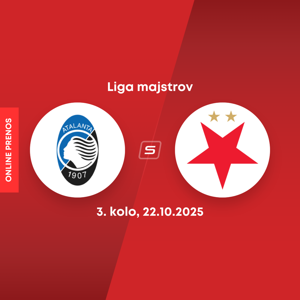 ONLINE: Atalanta Bergamo - SK Slavia Praha dnes, Liga majstrov LIVE (3. kolo)
