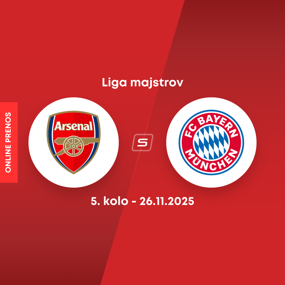 ONLINE: Arsenal FC - Bayern Mníchov dnes, Liga majstrov LIVE (5. kolo)