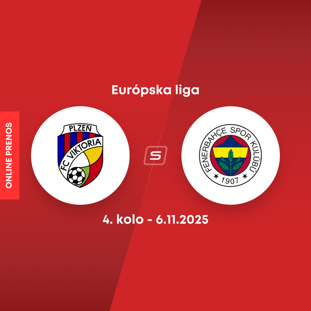 ONLINE: FC Viktoria Plzeň - Fenerbahce Istanbul dnes, Európska liga LIVE (4. kolo)