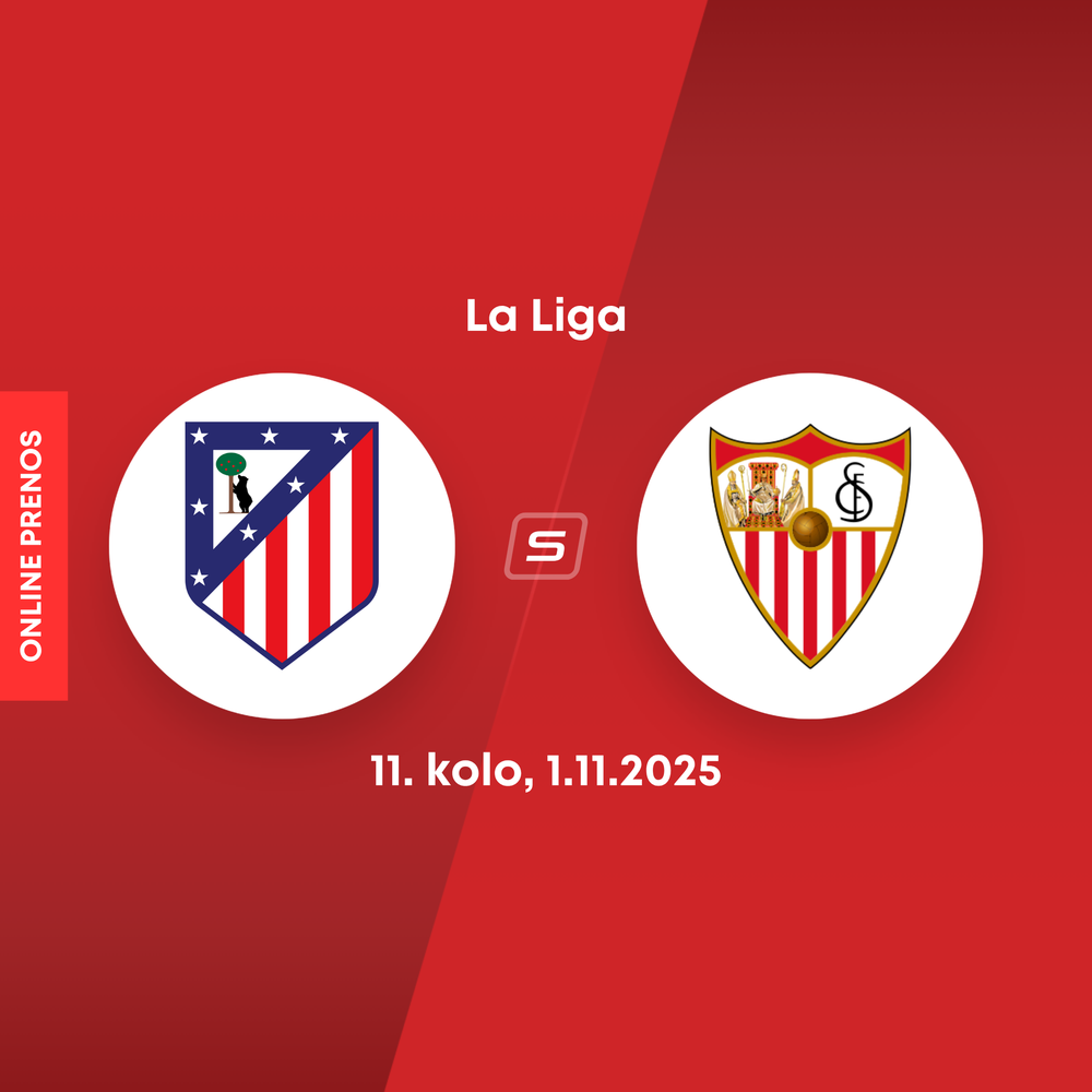 ONLINE: Atlético Madrid - FC Sevilla dnes, La Liga LIVE (Dávid Hancko)