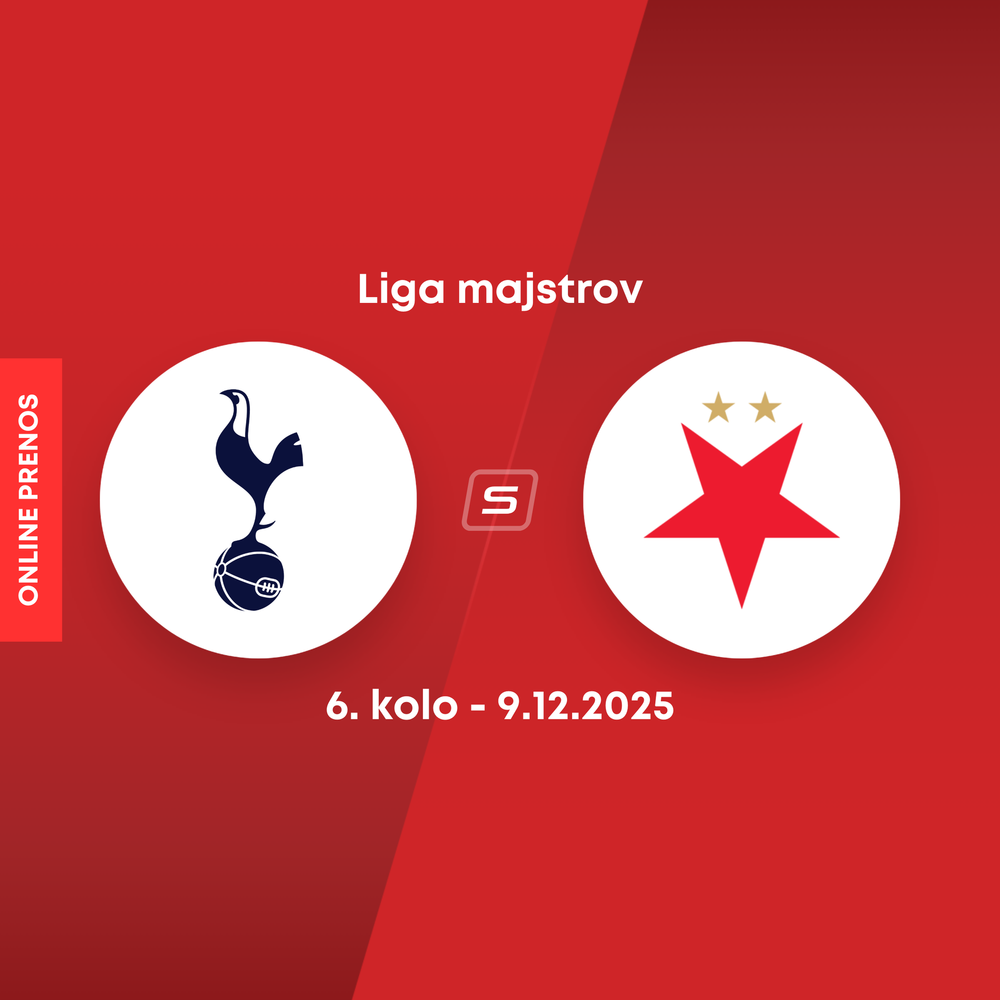 ONLINE: Tottenham Hotspur - SK Slavia Praha dnes, Liga majstrov LIVE (6. kolo)