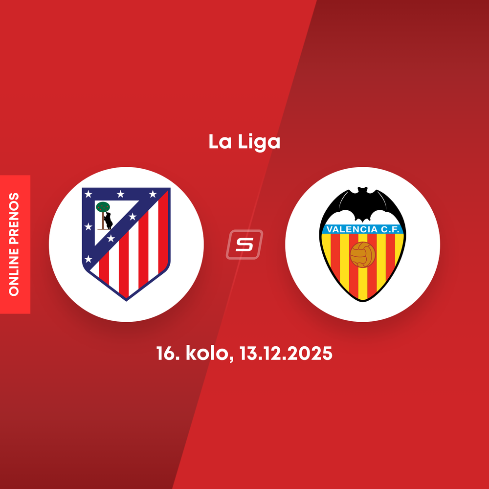 ONLINE: Atlético Madrid - Valencia CF dnes, La Liga LIVE (Hancko, 16. kolo)
