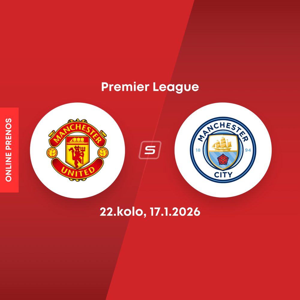 ONLINE: Manchester United - Manchester City dnes, Premier League LIVE (22. kolo)