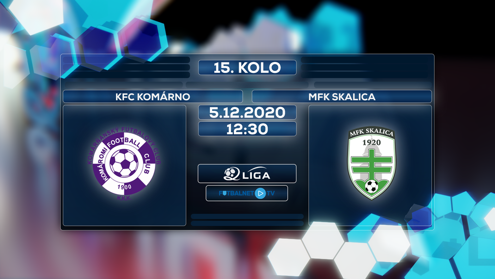 2.liga 2020/2021 15.kolo KFC Komárno MFK Skalica TV