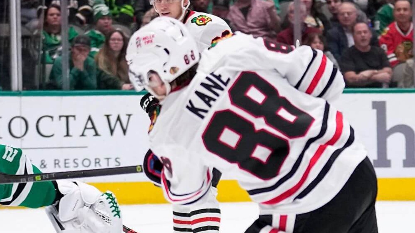 Patrick Kane v drese Chicaga Blackhawks.