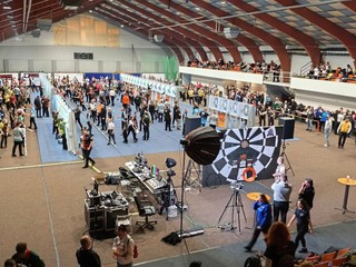 Podujatie Slovenského pohára v šípkach 2025 v Martine. 