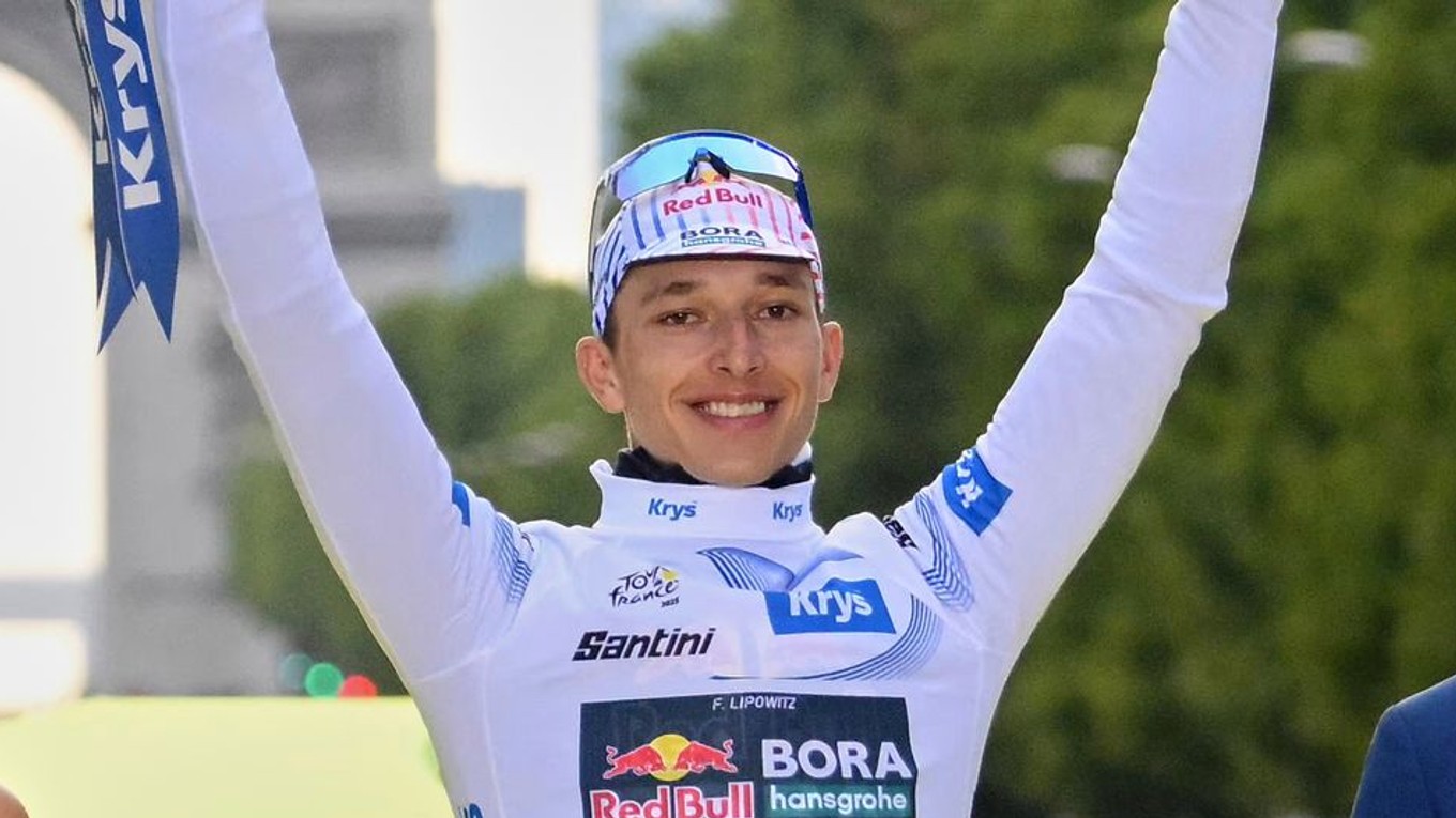 Nemecký cyklista Florian Lipowitz z tímu Red Bull-Bora-Hansgrohe.