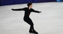 Adam Hagara počas krátkeho programu na ZOH v Miláne.