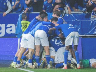 Radosť hráčov Realu Oviedo