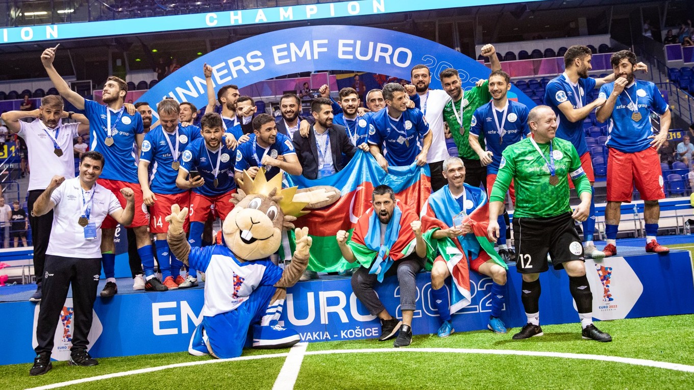 Hráči Azerbajdžanu sa stali majstrami Európy v malom futbale 2022.