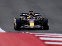 Max Verstappen vyštartuje na šprint Veľkej ceny USA 2024 z pole position.