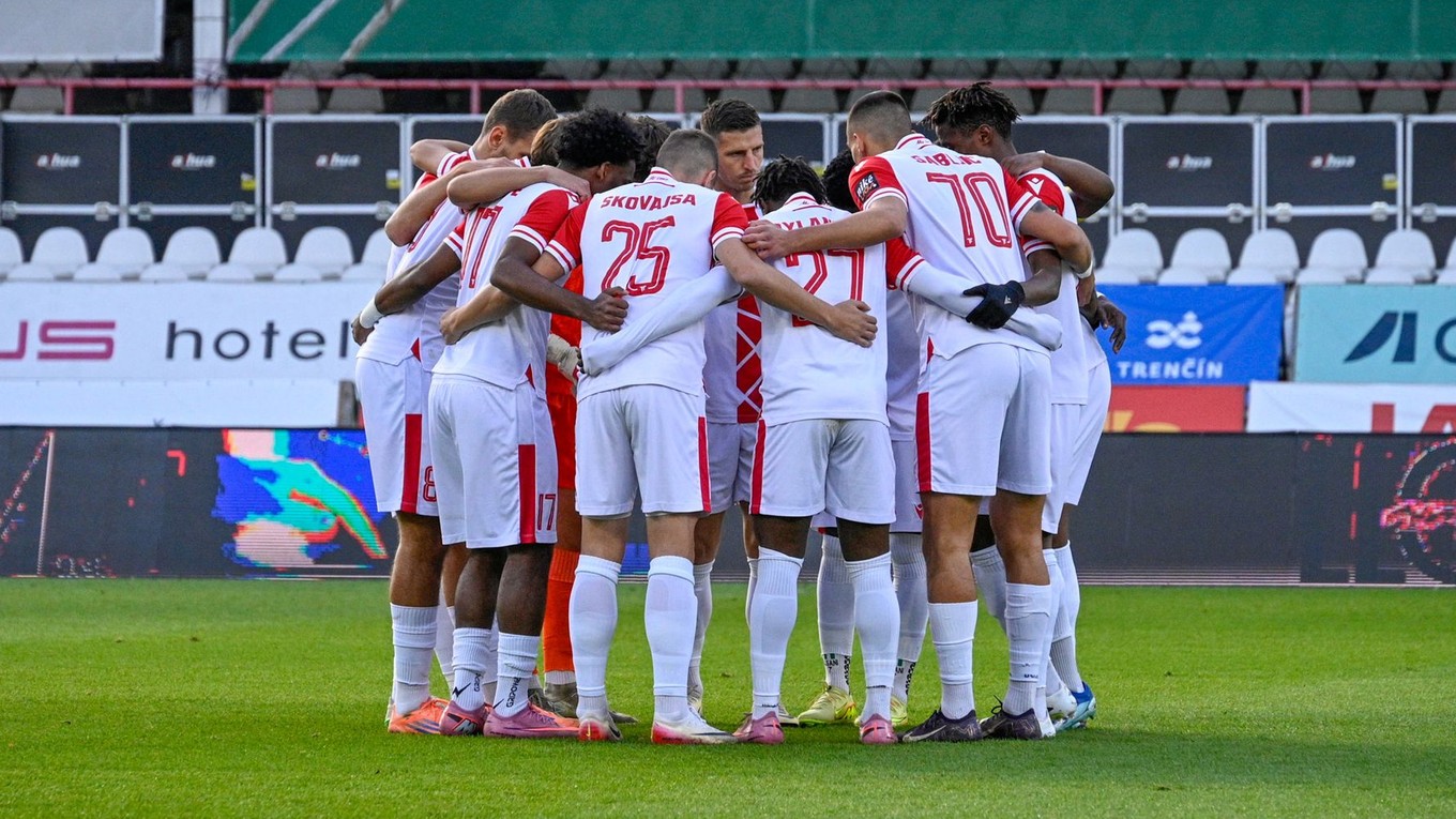 Futbalisti AS Trenčín.