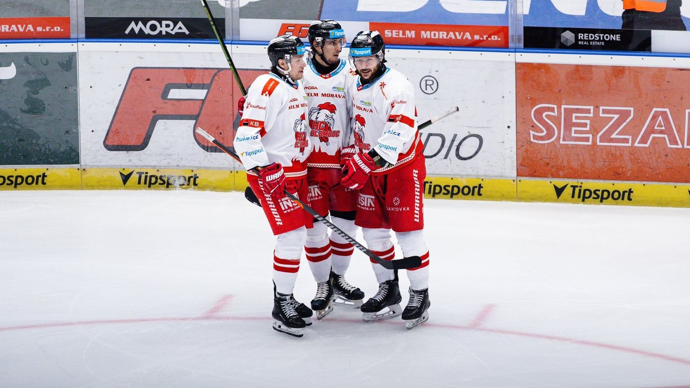 Hokejisti HC Olomouc.