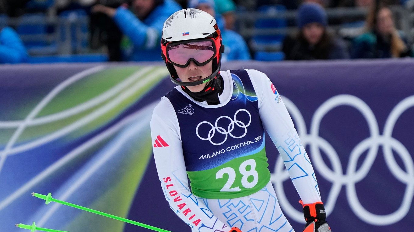 Slovenská lyžiarka Petra Vlhová počas ZOH 2026.