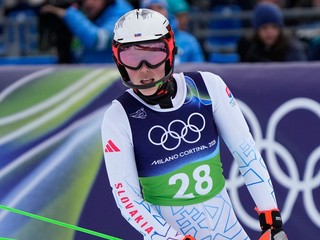 Slovenská lyžiarka Petra Vlhová počas ZOH 2026.