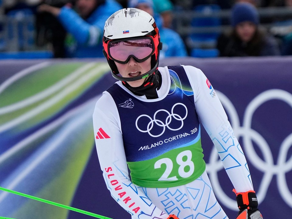 Slovenská lyžiarka Petra Vlhová počas ZOH 2026.