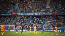 Momentka zo zápasu Slovensko - Rumunsko