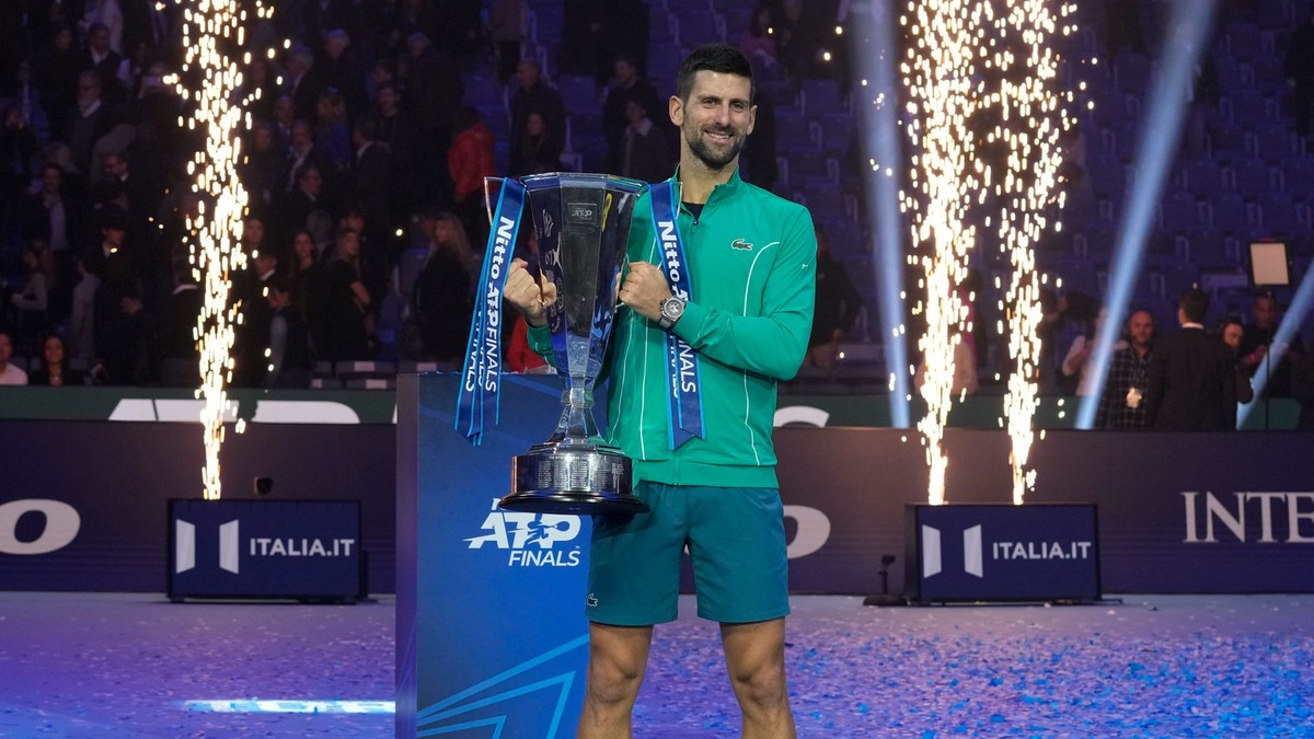 Novak Djokovič vyhral Turnaj majstrov 2023.