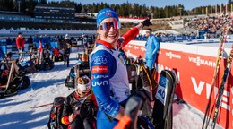 Paulína Bátovská Fialková počas šprintu žien v Holmenkollene. 