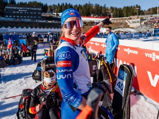 Paulína Bátovská Fialková počas šprintu žien v Holmenkollene. 