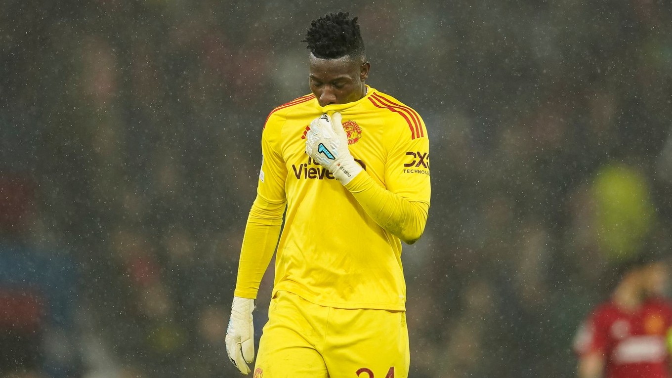 Andre Onana v drese Manchester United,
