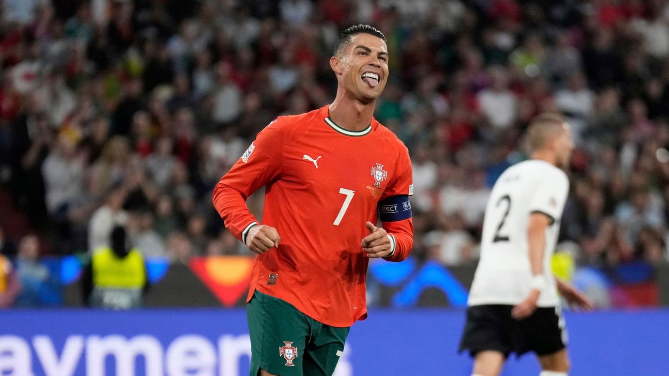 Cristiano Ronaldo v zápase Nemecko - Portugalsko (semifinále Ligy národov)