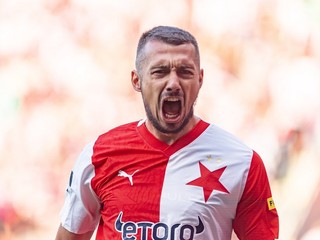 Ivan Schranz v drese SK Slavia Praha.