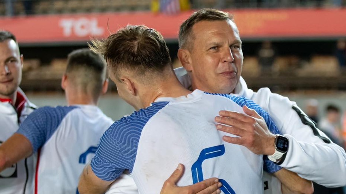 Tréner Jaroslav Kentoš po prípravnom zápase Španielsko U21 - Slovensko U21.