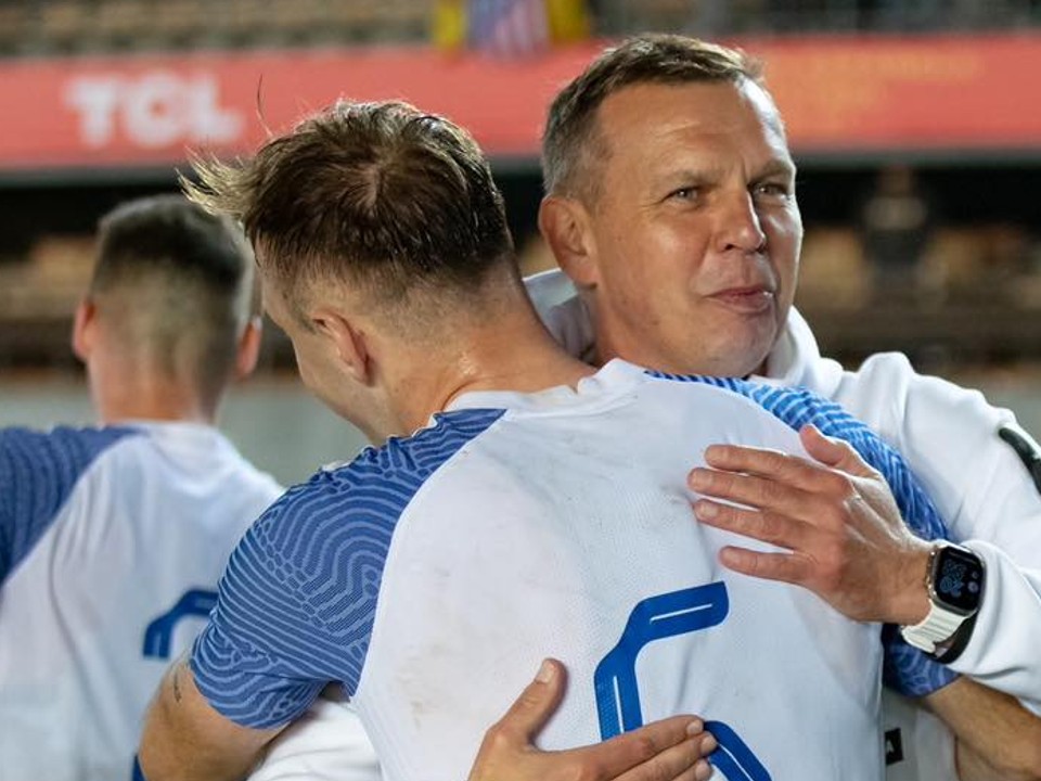 Tréner Jaroslav Kentoš po prípravnom zápase Španielsko U21 - Slovensko U21.