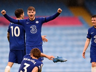 Timo Werner z FC Chelsea v zápase Manchester City - FC Chelsea.