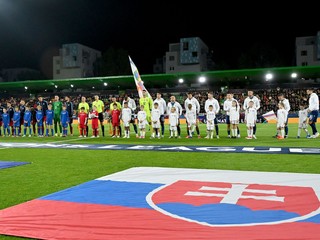 Momentka zo zápasu Slovensko - Moldavsko v Lige národov