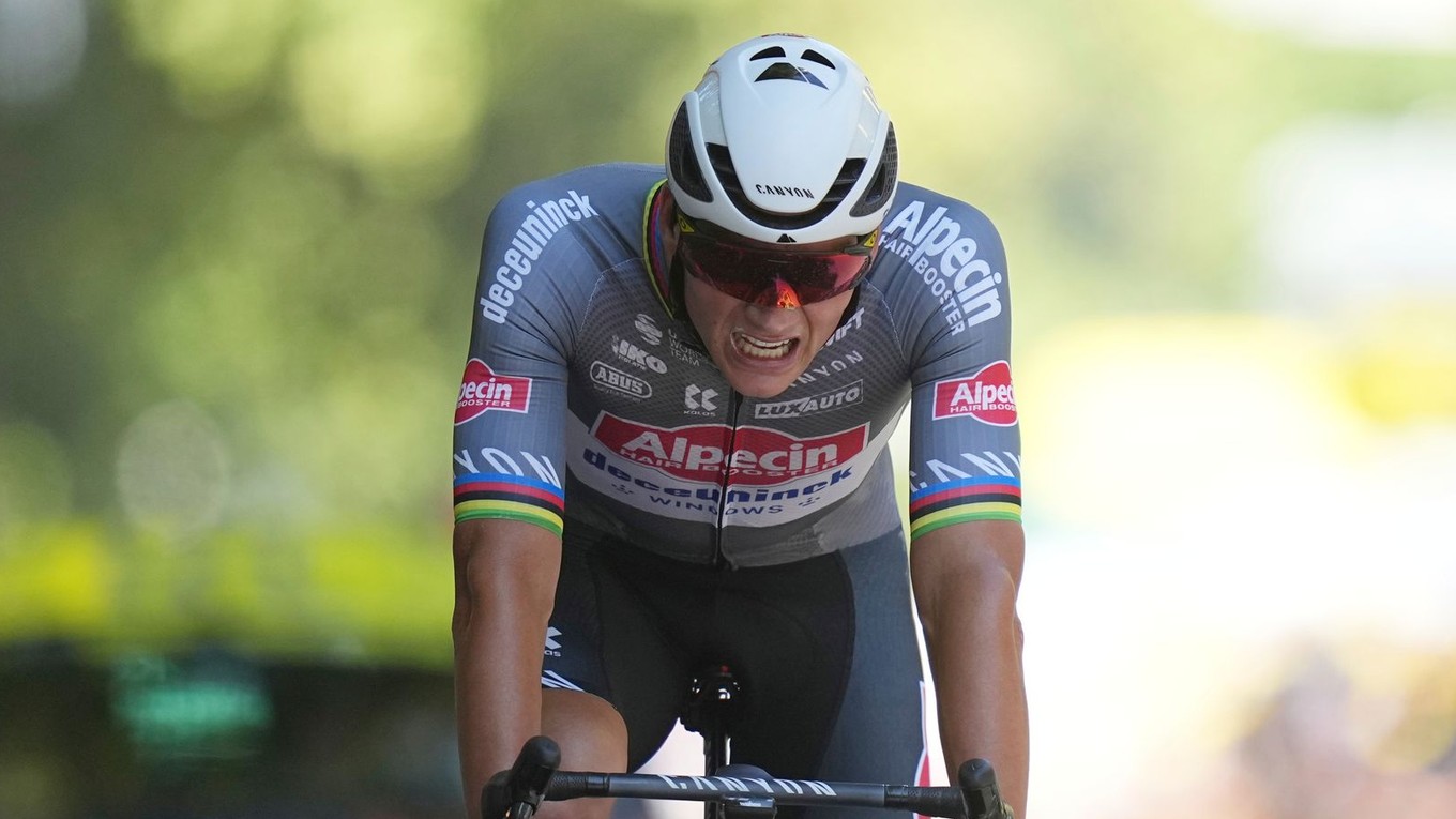 Na snímke je holandský cyklista Mathieu van der Poel.