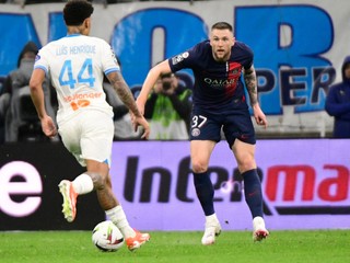 Milan Škriniar v zápase proti Marseille.