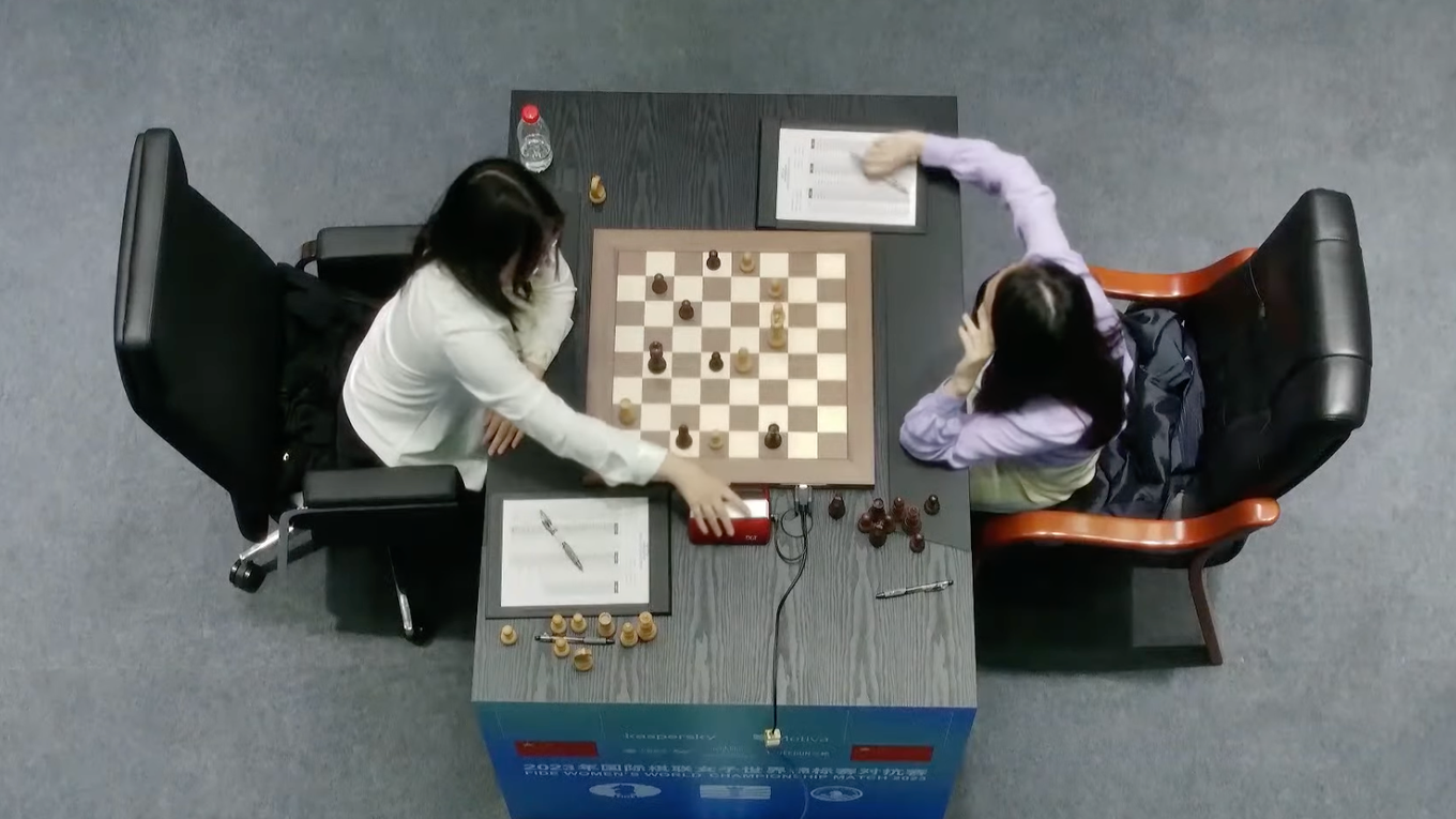 Ťü Wen-ťün - Lej Tching-ťie počas 3. partie