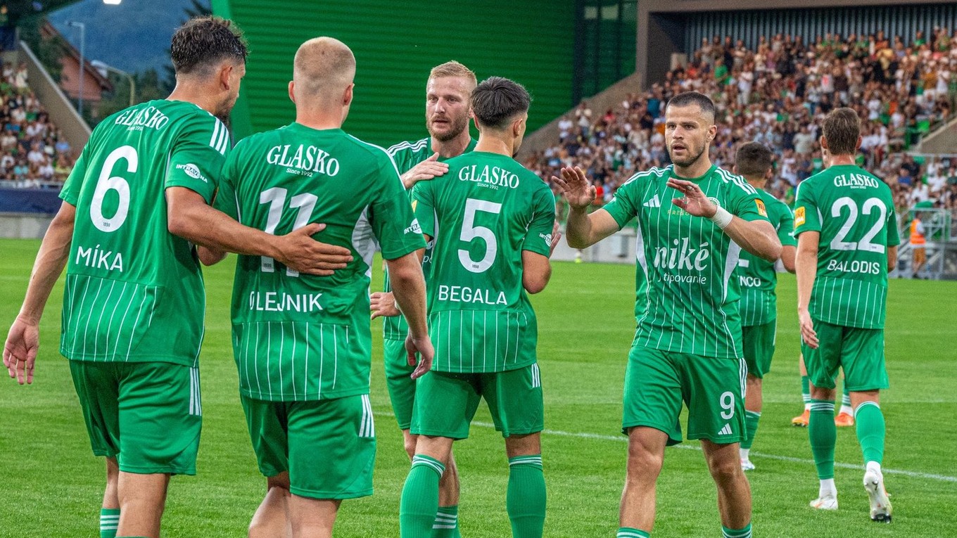 Futbalisti 1. FC Tatran Prešov.