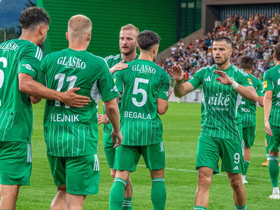 Futbalisti 1. FC Tatran Prešov.