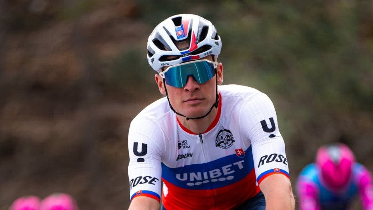 Slovenský cyklista Lukáš Kubiš. 