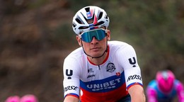 Slovenský cyklista Lukáš Kubiš. 