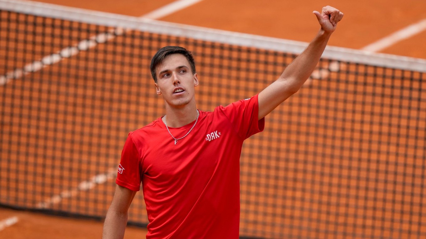 Maďarský tenista Fábián Marozsán na prestížnom turnaji v Ríme. 