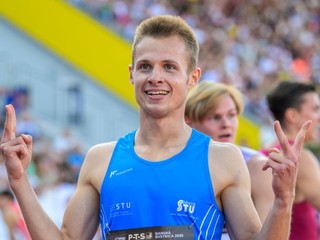 Slovenský reprezentant v behu na 400 metrov cez prekážky Patrik Dömötör.