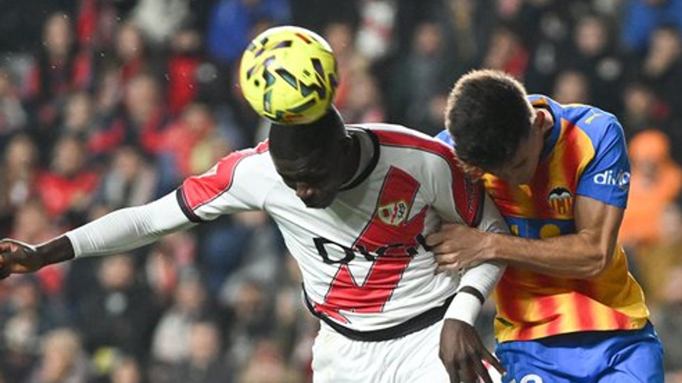 Momentka zo zápasu La Ligy Rayo Vallecano - Valencia.