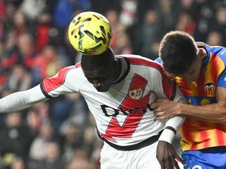Momentka zo zápasu La Ligy Rayo Vallecano - Valencia.