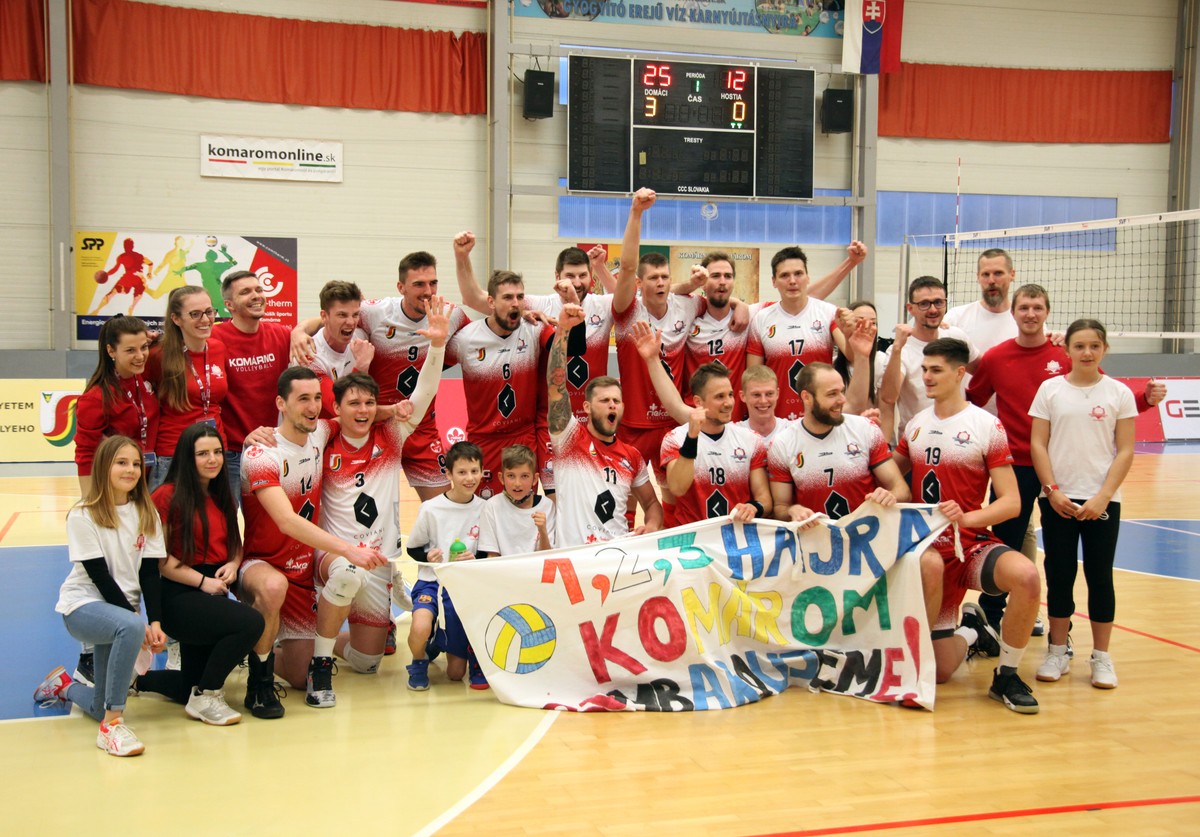 Volejbal Ako Rieker UJS Komárno vyhral extraligu prvýkrát v histórii