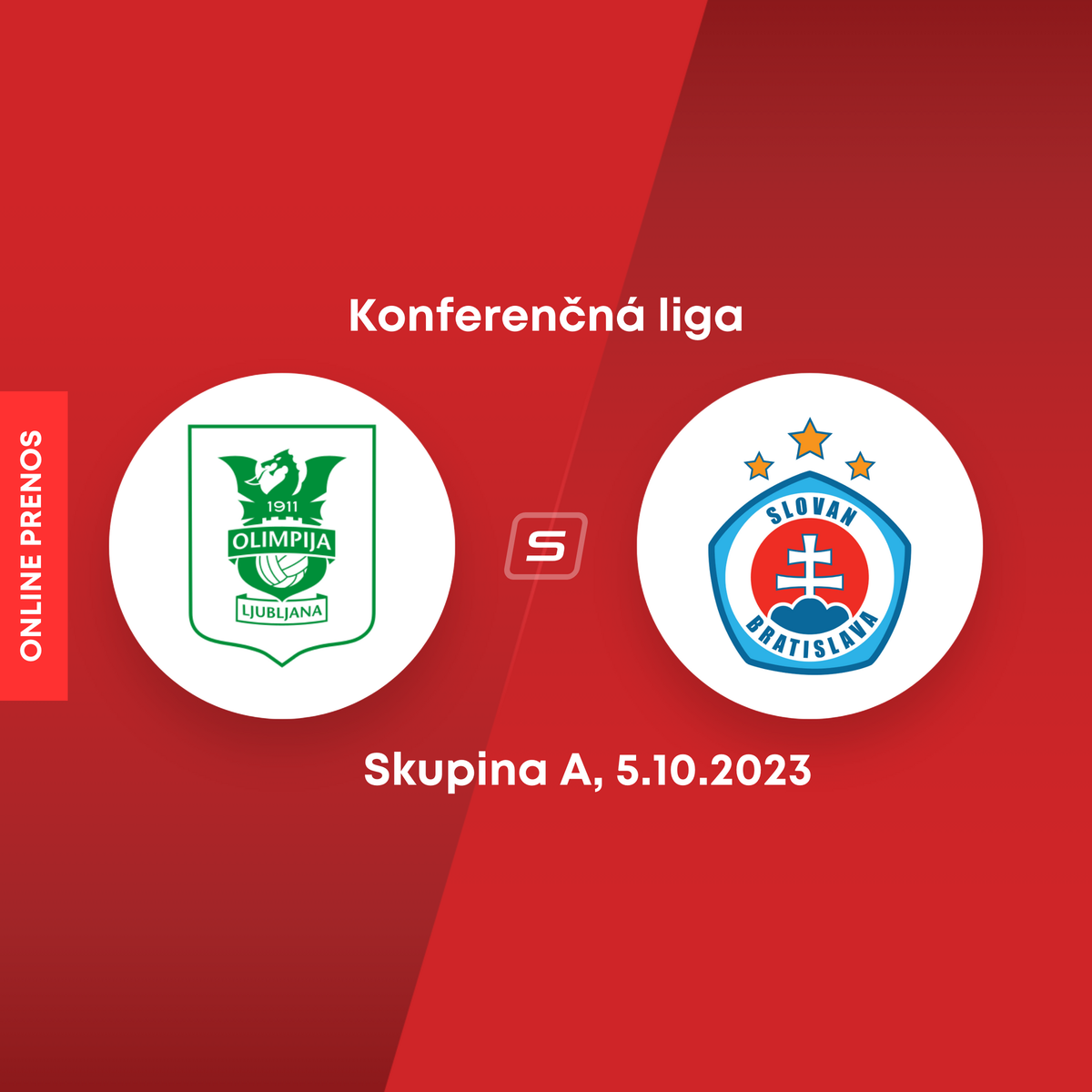 Olimpija Ľubľana - Slovan Bratislava: ONLINE prenos Európska konferenčná liga | SPORTNET