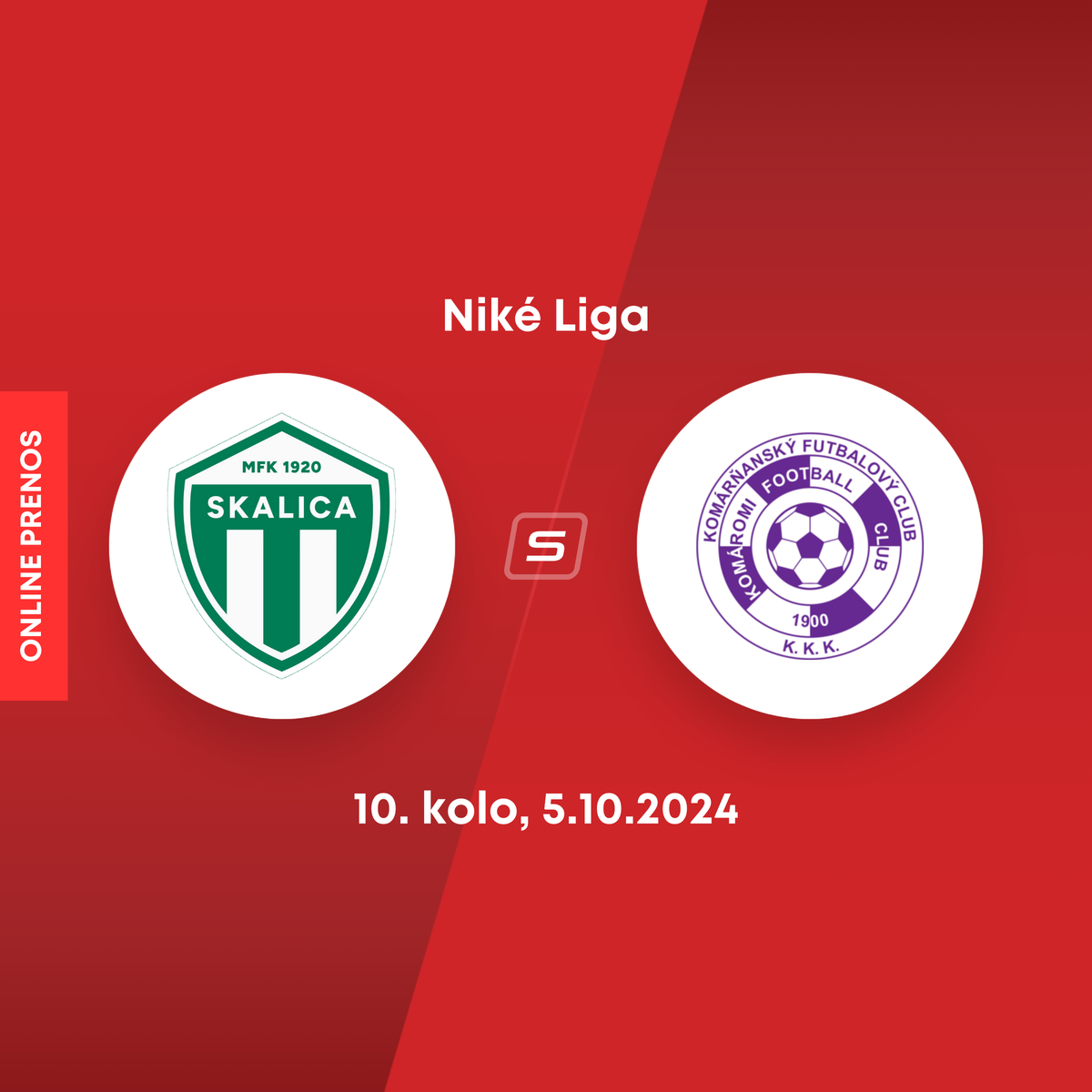 Skalica Komárno ONLINE prenos z 10. kola Niké ligy dnes LIVE